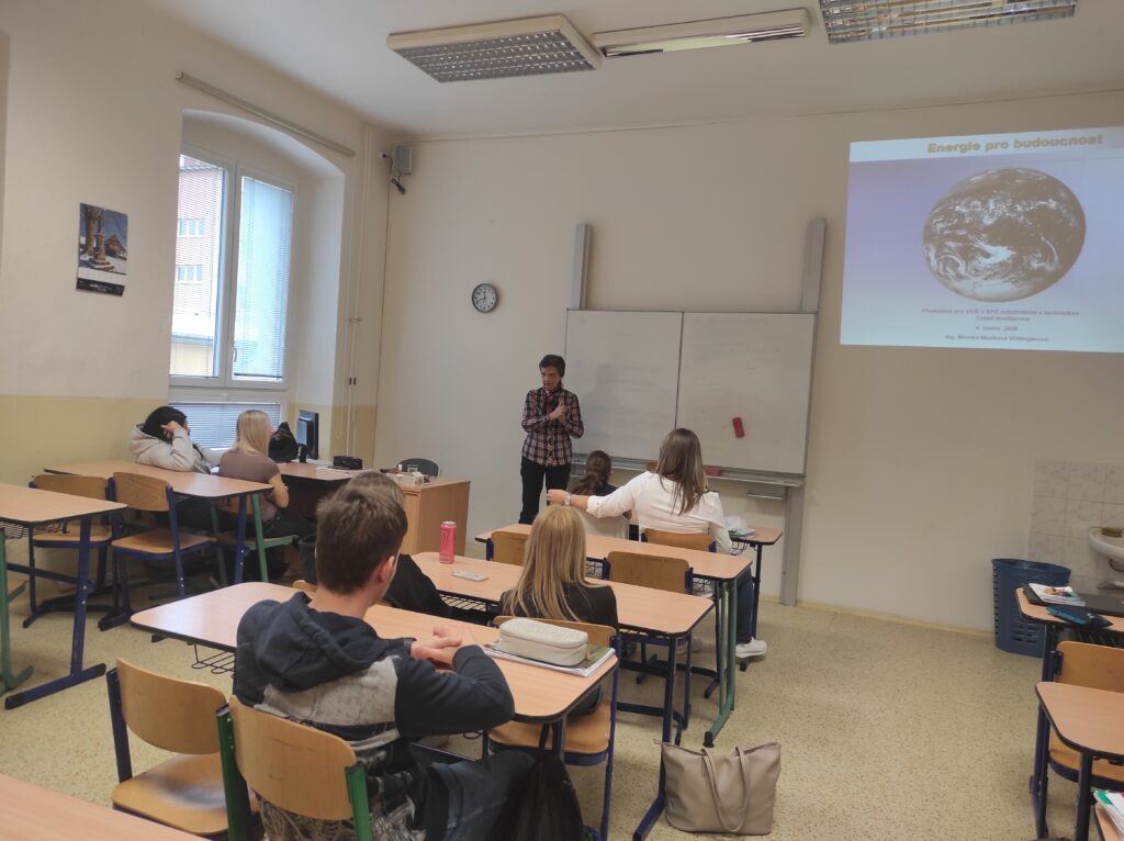 Přednáška o obnovitelných zdrojích energie - VOŠ, SPŠ automobilní a technická