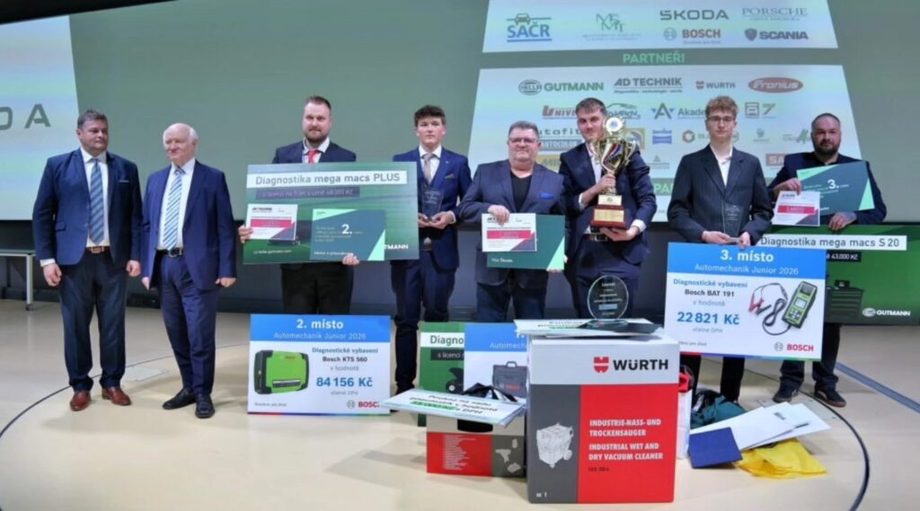 Autoopravář Junior 2026: zlato pro Karosáře a dominance v Automechanikovi - VOŠ, SPŠ automobilní a technická